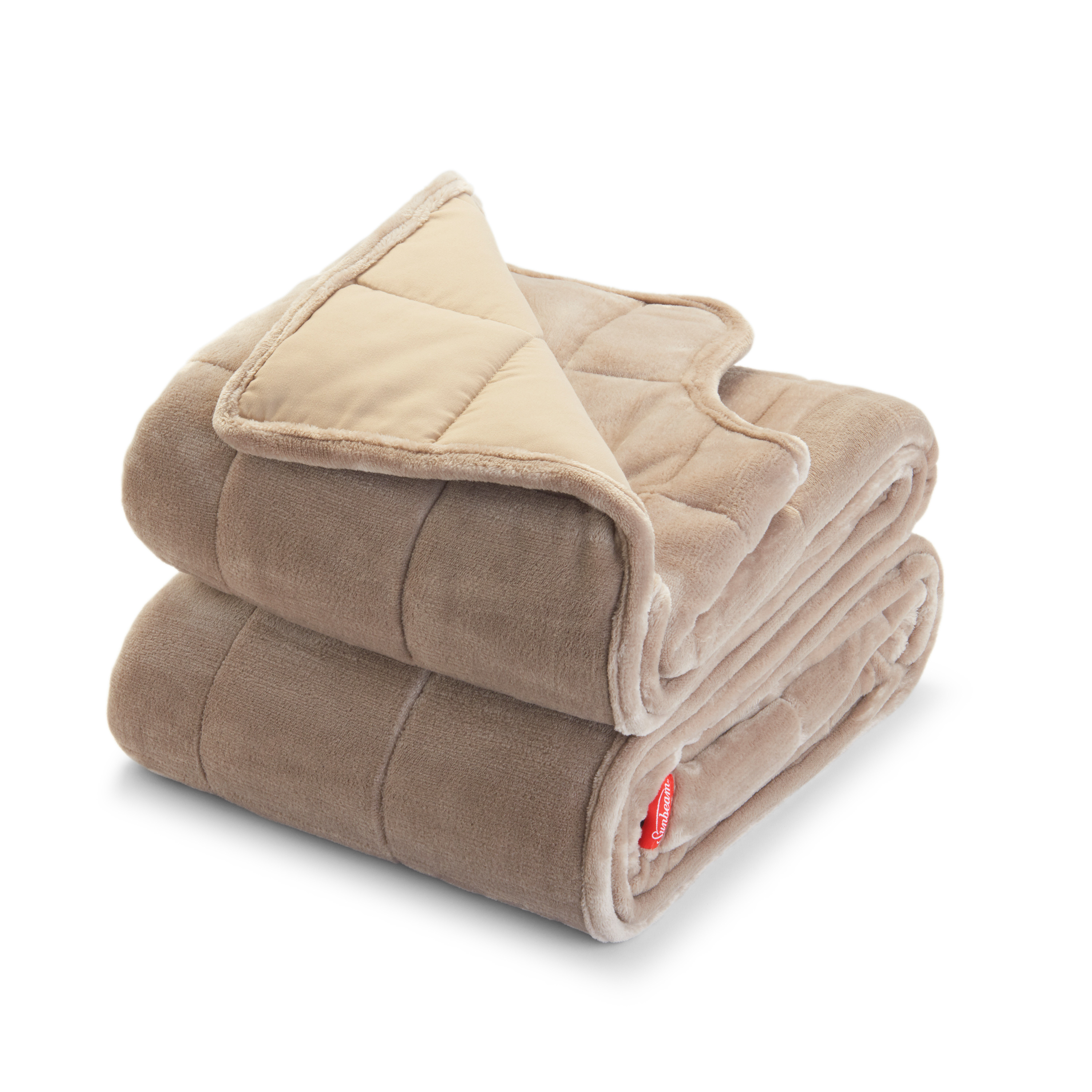 Sunbeam® Weighted Blanket | 15 Pounds, Reversible Plush Velvet